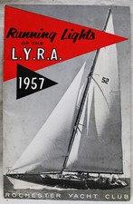 ROCHESTER NEW YORK YACHT CLUB RUNNING LIGHTS OF THE L.Y.R.A. 1957 VINTAGE picture