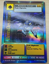 Bandai Digimon Monsters DemiDevimon St-42S Rookie Level Trading Card 1999 Holo picture