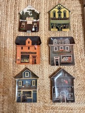 Lot of 6 Charles Wysocki Folktown Collector Plates Bradford Exchange Vintage picture