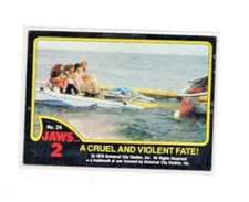 1978 Topps Jaws 2 #24 - A Cruel and Violent Fate EX picture