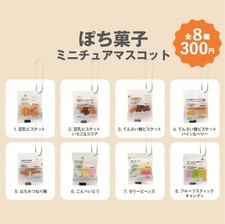 Complete Set of 8 Muji Ryohin Pochi Confectionery Gacha Gacha Miniature Mascot picture