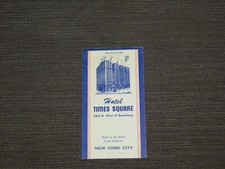 VINTAGE HOTEL TIMES SQUARE NEW YORK CITY  ADS POSTAL LABELS KIT BOOKLET picture