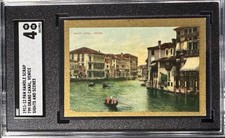 1911-12 T99 Sights & Scenes - SGC 4 Pan Handle - Grand Canal in Venice Italy picture