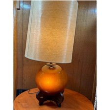 MCM - Large Glass Lighted Ball Lamp picture