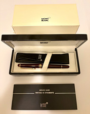 Vintage Brand New Montblanc Meisterstück 144 Burgundy Fountain Pen, 14K Gold Nib picture