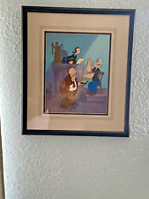 VINTAGE POPEYE CEL “ I SWEAR ON ME SPINACH” 124/250  A/P SIGNED MYRON WALDMAN picture