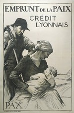 1919 French First World War Peace Bond Poster picture