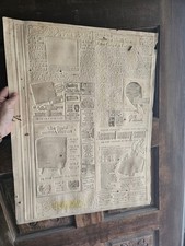 Vintage 1956 Wichita Beacon Printing Plate Front Page Eisenhower Election picture