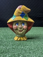 Vintage Scarecrow With Colorful Patchwork Hat 11