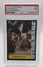 1977 Star Wars Wonder Bread #9 Chewbacca PSA 7 NM picture