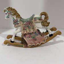Classic Treasures Resin Musical Rocking Horse—Plays “The Impossible Dream”. picture