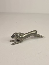 Vintage Art Deco Swiss Pewter Rabbit Knife Rest picture