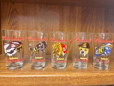 Set of 5 different Budweiser Armed Forces  pint glasses picture