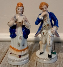 2 Vintage Colonial Man and Woman 6.5