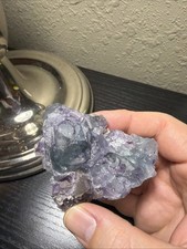Beautiful Purple Blue Fluorite Crystal Cluster Specimen picture