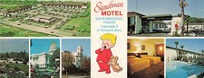 Sacramento California Sandman Motel State Capitol Interior 3.5x9 Postcard CVL02 picture