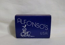 Vintage Alfonso's Restaurant Matchbox Hillside NJ Matchbook Advertising Matches picture