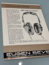 Original Vintage Brochure/Data Sheet Eugen Beyer (Beyerdynamic) DT 48 S - Rare picture