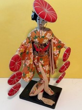 Vintage Japanese Nishi Geisha Hat Dancer Figurine 