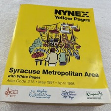 NYNEX Syracuse NY Yellow Pages Telephone Directory Area Code 315 1997-1998 VTG picture