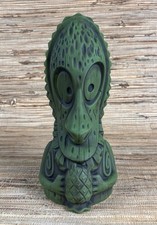 Vanuatu Drum Tiki Mug Kapu Bar Tiki Farm Big Toe Green Glaze 9
