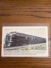 1949 Baltimore And Ohio Railroad Calendar Card picture