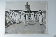 Sailors Dancing Hornpipe Battleship Nelson Panama City 1931 VTG Photo picture