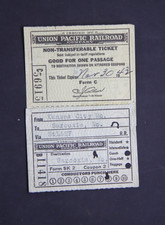 1943 Union Pacific Railroad ticket, Wallace, Idaho to Sarcoxie, Missouri picture
