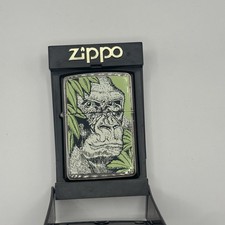 Vintage 1995 Zippo Lighter Barrett-Smythe Endangered Animals Gorilla A XI picture