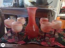 Maslach Hand Blown Wine Glass Set With Pitcher picture