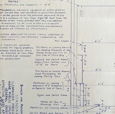 1956 Railroad Bangor Aroostook Utility Clearance Blueprint N4a Trains DWDD12 picture