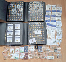 Huge job lot x598 vintage pin badges - police, Rupert & others. Super collection picture