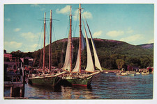 Long Island Harbor Fishing Sailboats New York Postcard  picture
