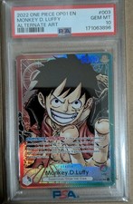 2022 One Piece Romance Dawn OP01-003 Monkey D. Luffy - Pre-Errata - PSA 10 picture