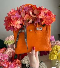 Purse Flower Resin Vase, Rhinestones, picture