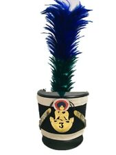 DGH® Napoleon Napoleonic White Shako Hat+Blue & Green Plume  1806 Model FS picture