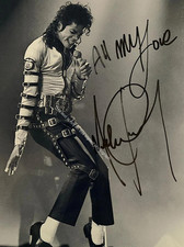 Michael Jackson King of Pop Signed Autograph 5x7 Photo Thriller Music Sing HD095 picture