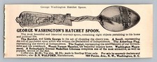 1907 George Washington Hatchet Spoon Souvenir Print Ad D N Walford Washington DC picture