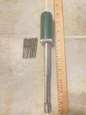 Greenlee No. 483 Push Drill Complete With All 8 Bits Excellent Working Condition picture