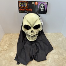 Vintage Y2K Kmart Totally Ghoul Skeleton Plastic Mask Halloween NWT picture