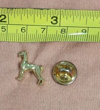 Gold Tone Doberman Pinscher Dog Breed Lapel Pin picture
