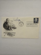General Matthew B Ridgway SIGNED Eisenhower First Day Of Issue Cover 1970 picture