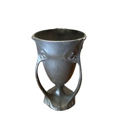 Antique Pewter Kayserzinn Art Nouveau Cup Dish Chalice German WMF  picture