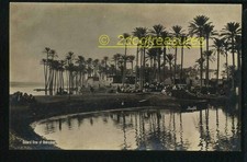 Rppc Central View Of Bedrechen Egypt Busy Market Lagoon Palm Trees Felix Bonfils picture