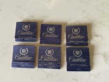 VINTAGE  Cadillac Matchbooks Lot Of 6 Ray Hamblin Blackwell Oklahoma OK picture
