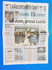 GAZZETTA DELLO SPORT 2 JULY 2003 LUCIO ALLA JUVENTUS-ZANETTI-BECKHAM-TOTTI picture