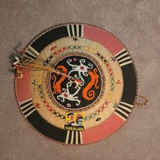 Vintage Dayak Beaded Sun Hat Borneo Malaysian ISeraung Tribal Art Wall Decor picture