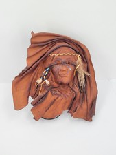 Vintage Handmade Native American Leather Wall Mask picture