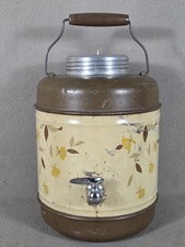 1941 HALL CHINA JEWEL TEA AUTUMN LEAF CROCK LINED WATER COOLER JUG THERMOS picture