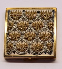 Antique Richard Hudnut Compact Brocade Case picture